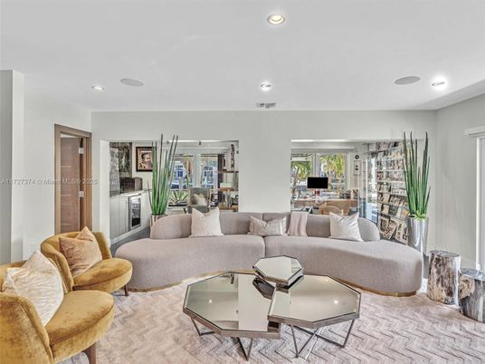 Interior, Living room, Recessed Lighting