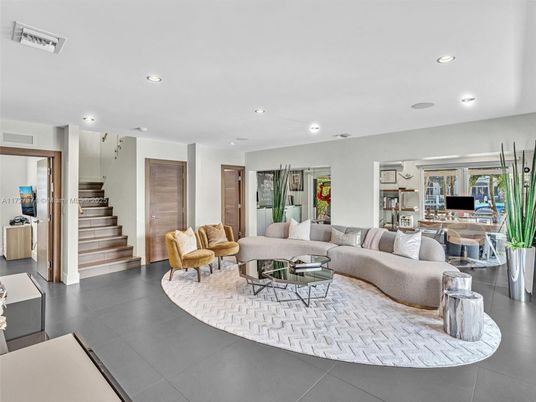 Interior, Living room, Recessed Lighting