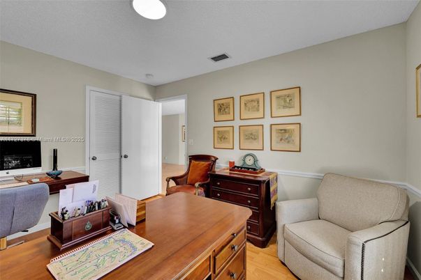 Home Office, Interior, Wood Texture Flooring