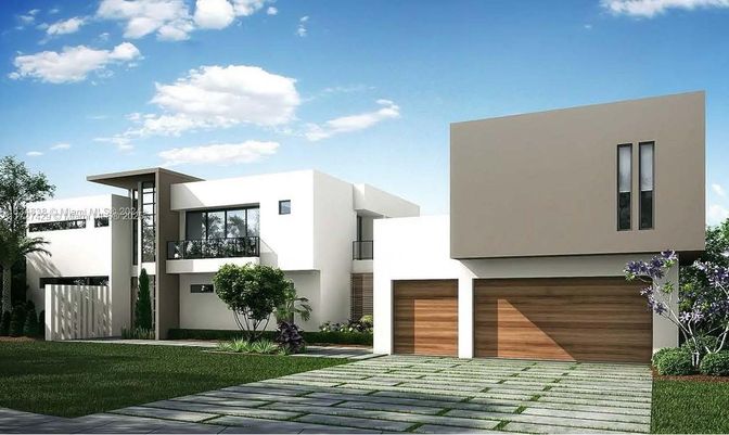 Attached, Exterior, Facade, Modern