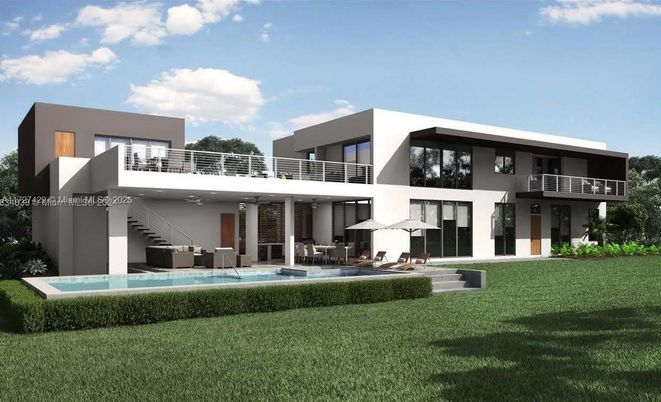 Backyard, Exterior, Facade, Pool, Modern