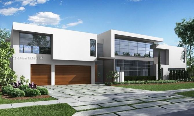 Attached, Exterior, Facade, Modern