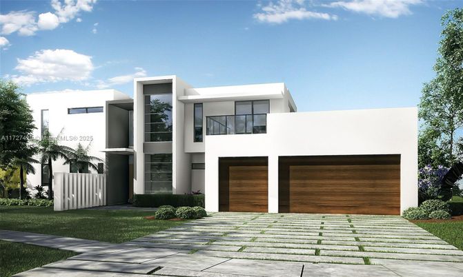Attached, Exterior, Facade, Modern