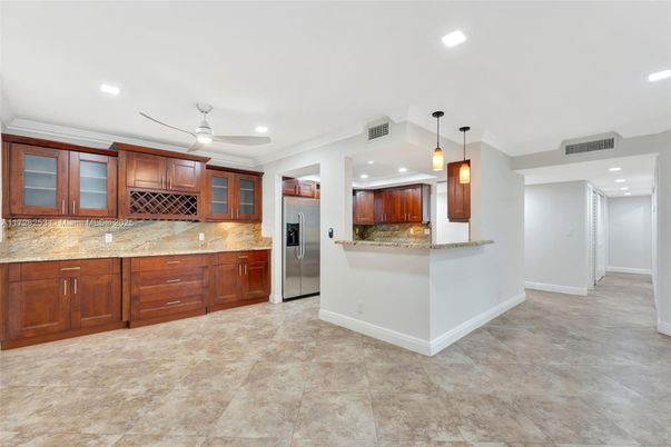 Interior, Kitchen, Pendant Lights, Recessed Lighting, Stainless Steel Appliances