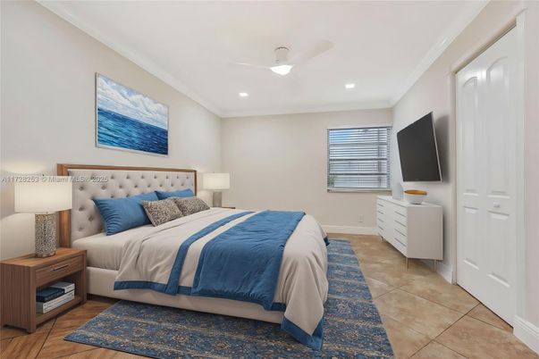 Bedroom, Interior, Recessed Lighting