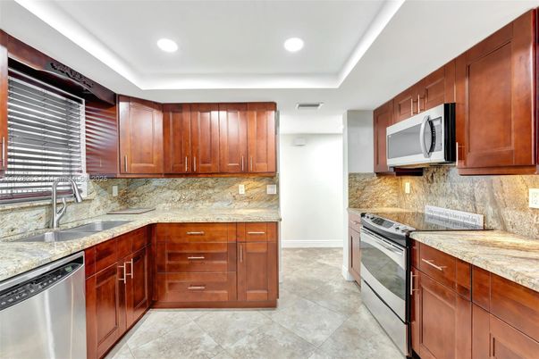 Interior, Kitchen, Recessed Lighting, Stainless Steel Appliances