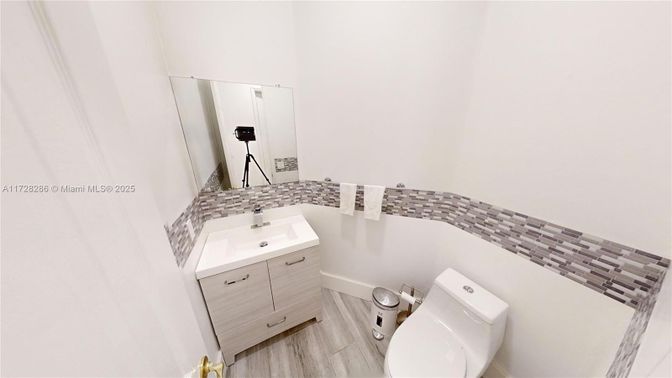 Bathroom, Interior, Wood Texture Flooring