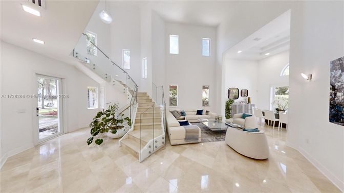 Dining room, Interior, Living room, Pendant Lights, Recessed Lighting