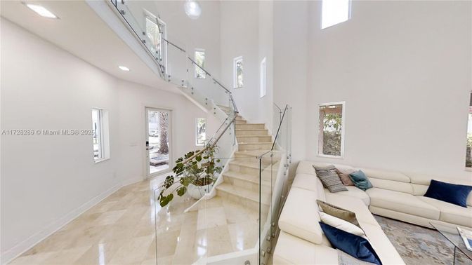 Interior, Living room, Recessed Lighting