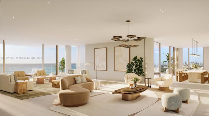 Dining room, Interior, Living room, Pendant Lights, Recessed Lighting, Water