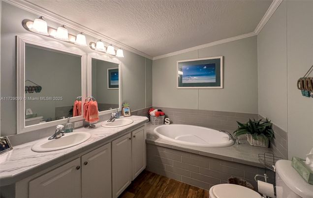Bathroom, Dual Sink Vanities, Interior, Wood Texture Flooring