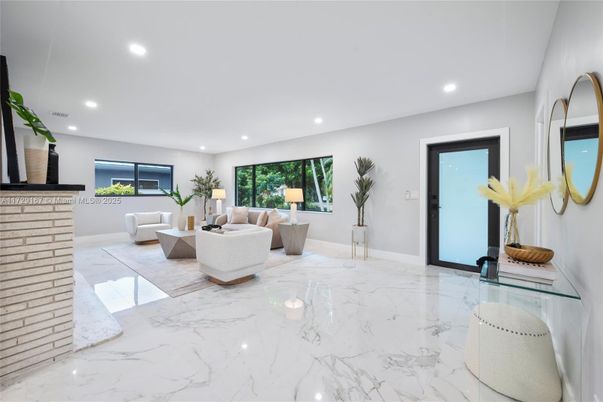 Interior, Living room, Marble, Recessed Lighting
