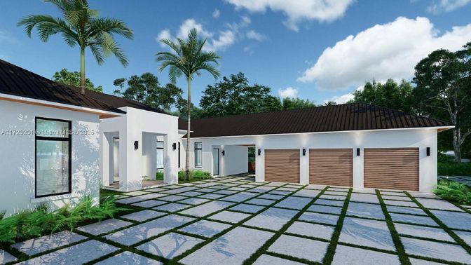 Attached, Exterior, Facade, Modern