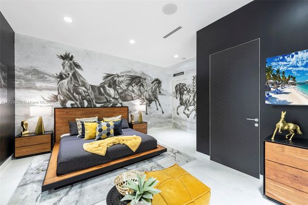 Bedroom, Interior, Recessed Lighting