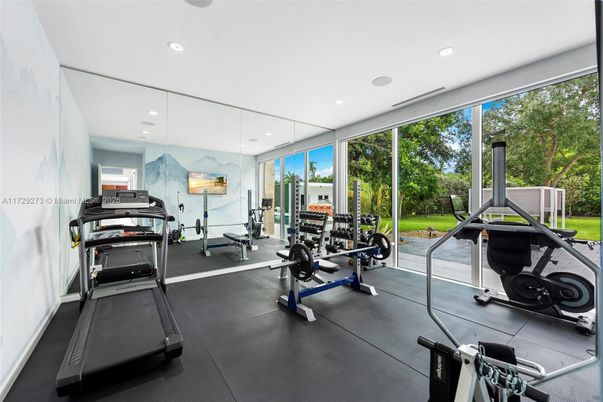 Fitness Equipment, Gym, Interior, Recessed Lighting