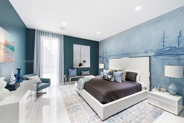 Bedroom, Interior, Recessed Lighting