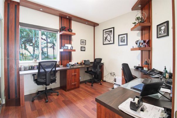 Home Office, Interior, Wood Texture Flooring