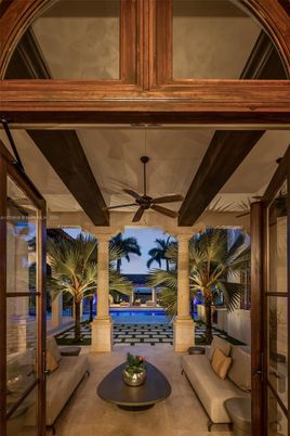 Interior, Pool, Wooden Beams