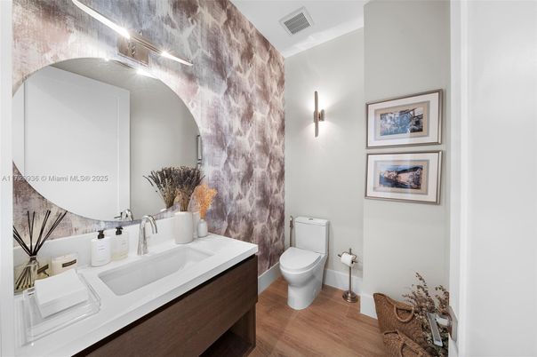 Bathroom, Interior, Wood Texture Flooring
