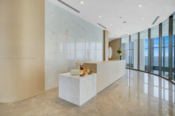 Interior, Marble Walls, Recessed Lighting