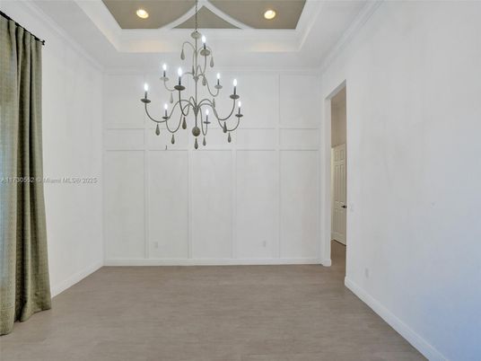 Chandelier, Empty room, Interior, Recessed Lighting