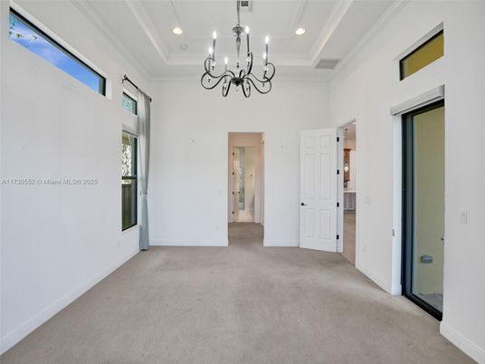 Chandelier, Empty room, Interior, Recessed Lighting