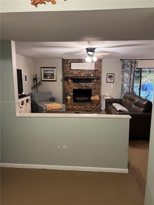 Fireplace, Interior, Living room, Stone Walls