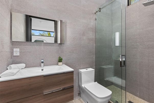 Bathroom, Glass Shower, Interior