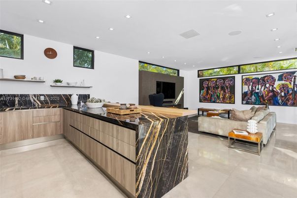 Interior, Kitchen, Living room, Recessed Lighting