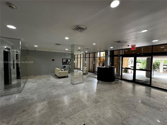 Elevator, Interior, Marble, Recessed Lighting