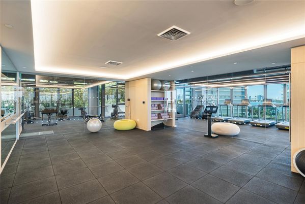Fitness Equipment, Gym, Interior, Recessed Lighting