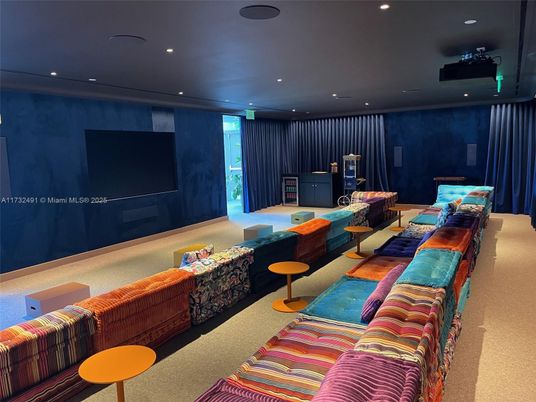 Interior, Projection Screen, Recessed Lighting, Theatre Room