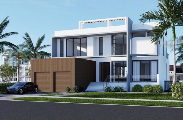 Attached, Exterior, Facade, Modern