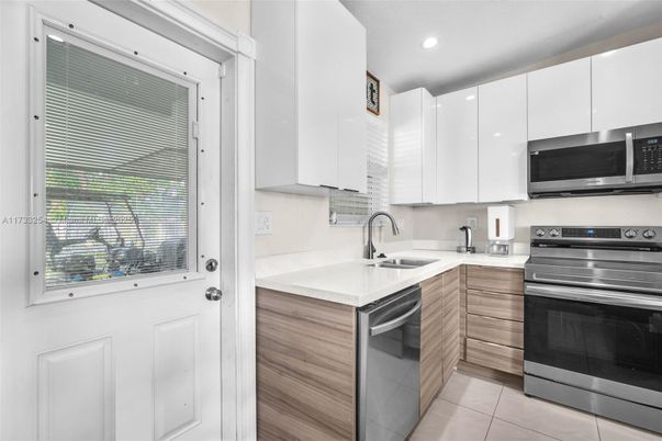 Interior, Kitchen, Recessed Lighting, Stainless Steel Appliances