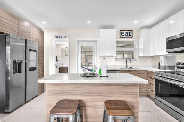 Interior, Kitchen, Recessed Lighting, Stainless Steel Appliances