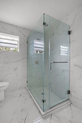 Bathroom, Glass Shower, Interior, Marble, Marble Walls