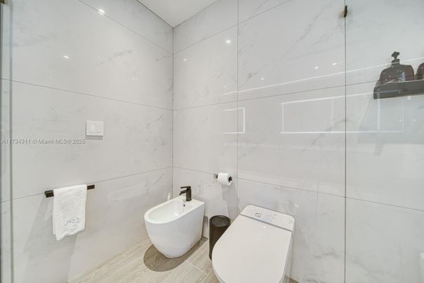 Bathroom, Glass Shower, Interior, Marble Walls