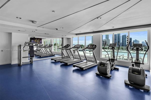 Fitness Equipment, Gym, Interior, Recessed Lighting