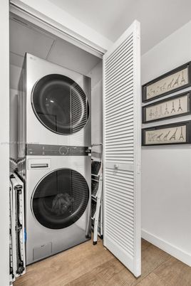 Interior, Utility Closets, Washer, Wood Texture Flooring