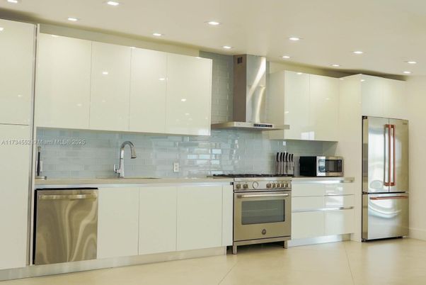 Interior, Kitchen, Recessed Lighting, Stainless Steel Appliances