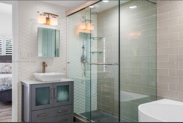 Bathroom, Glass Shower, Interior