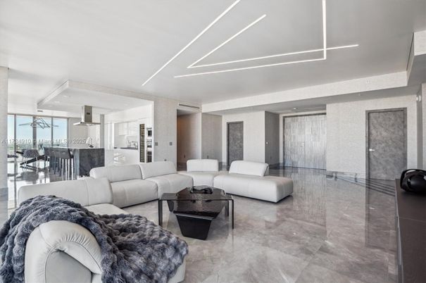 Interior, Kitchen, Living room, Recessed Lighting