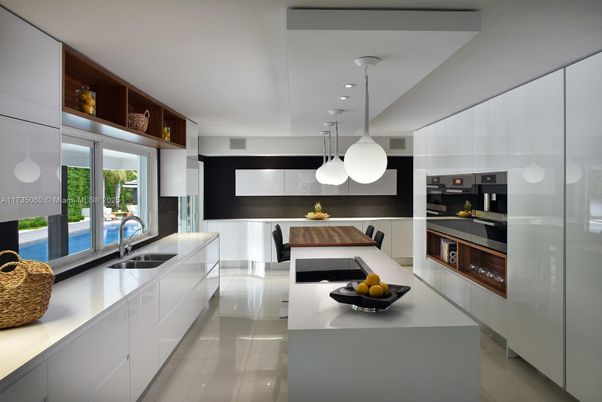 Interior, Kitchen, Pendant Lights, Recessed Lighting, Stainless Steel Appliances