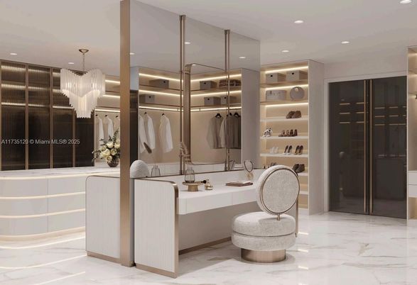 Interior, Marble, Pendant Lights, Recessed Lighting, Walk-in Closets