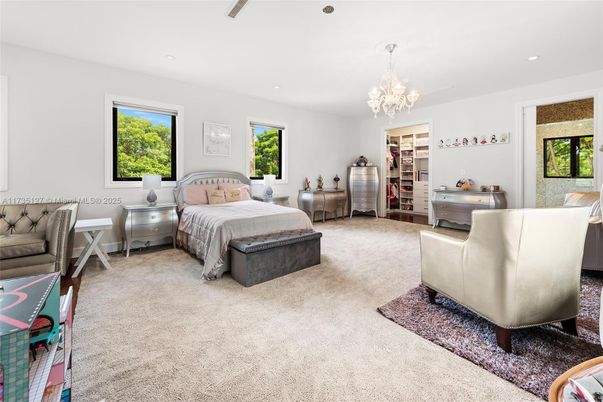 Bedroom, Chandelier, Interior, Recessed Lighting