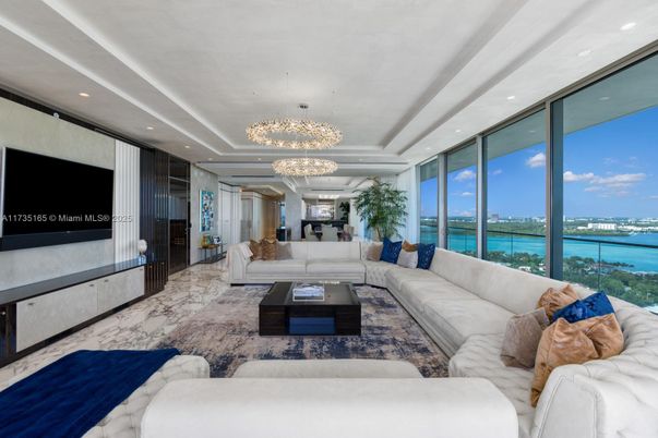 Chandelier, Interior, Living room, Marble, Recessed Lighting, Water