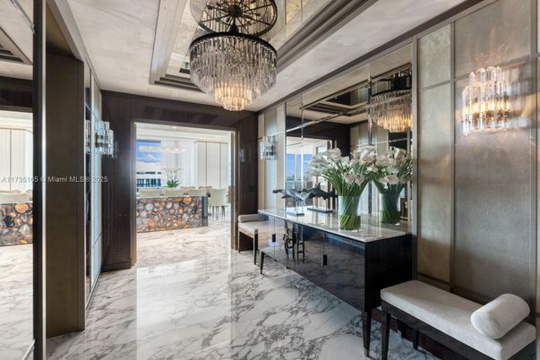 Chandelier, Interior, Marble