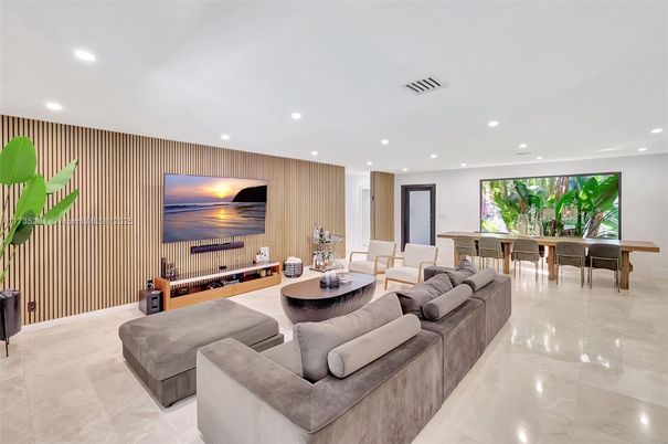 Interior, Living room, Recessed Lighting