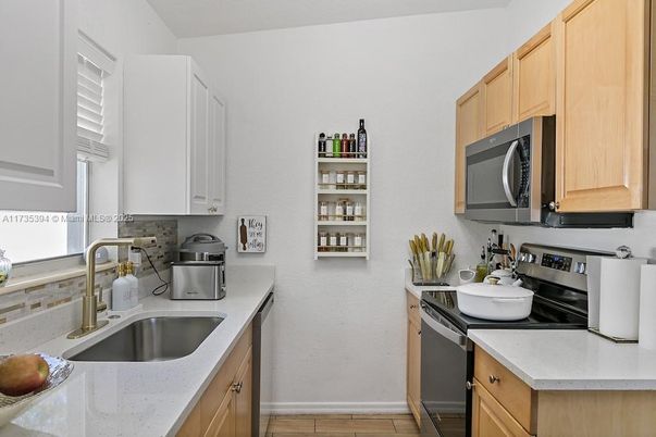Interior, Kitchen, Wood Texture Flooring