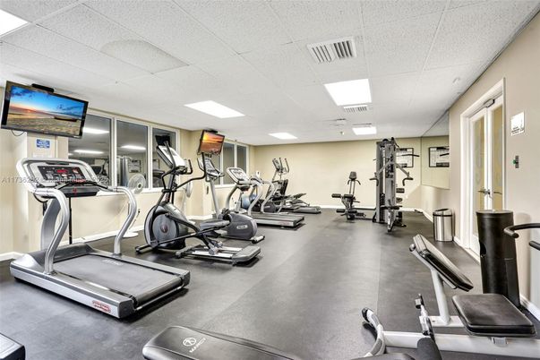 Fitness Equipment, Gym, Interior, Recessed Lighting
